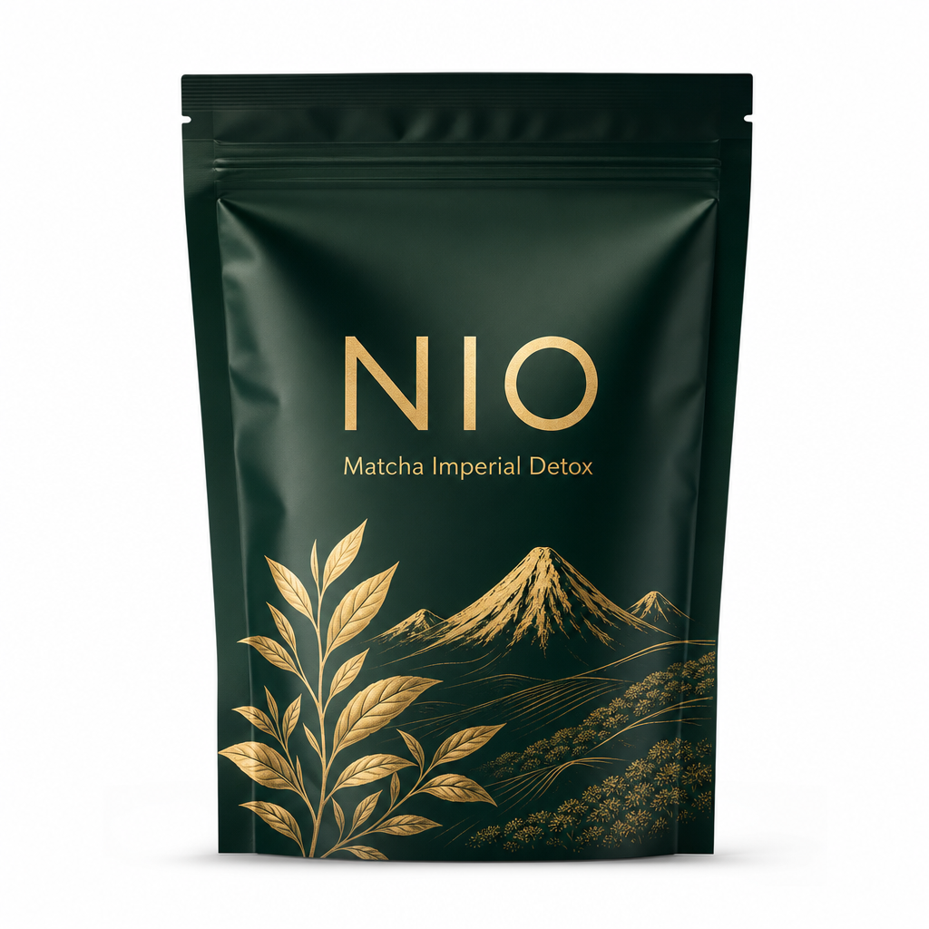 NIO Matcha Imperial Detox — envase premium